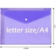 Plastic Document Envelopes Clear File Bags With Button | https://www.bestnamebadges.com