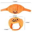 Halloween Pumpkin Pet Hat With Custom Logo | https://www.bestnamebadges.com