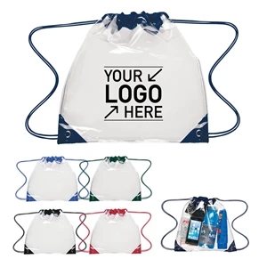 Custom Clear Drawstring Cinch Pack Backpack