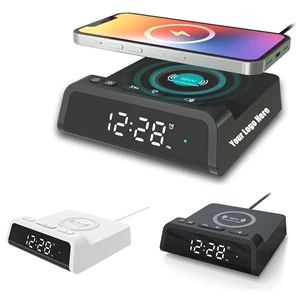 15W Wireless Charger Alarm Clock