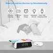 15W Wireless Charger Alarm Clock | https://www.bestnamebadges.com