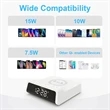15W Wireless Charger Alarm Clock | https://www.bestnamebadges.com