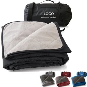 Waterproof Windproof Quilted Fleece Stadium Blanket
