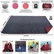 Waterproof Windproof Quilted Fleece Stadium Blanket | https://www.bestnamebadges.com