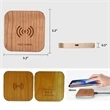 High-End 15W Fast Wireless Charger Wood Grain | https://www.bestnamebadges.com