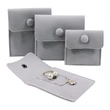Multicolor Velvet Jewelry Gift Pouches With Snap Button | https://www.bestnamebadges.com