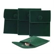 Multicolor Velvet Jewelry Gift Pouches With Snap Button | https://www.bestnamebadges.com