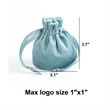 Soft Mini Velvet Jewelry Bag | https://www.bestnamebadges.com
