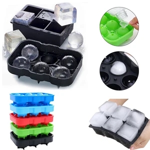 Silicone Combo Trays Ice Cube Molds with Lid