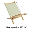 Wooden Beach Chair | https://www.bestnamebadges.com