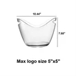 Ice Bucket Clear Acrylic | https://www.bestnamebadges.com