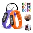 Silicone Watch Digital Pedometer With Custom Logo | https://www.bestnamebadges.com