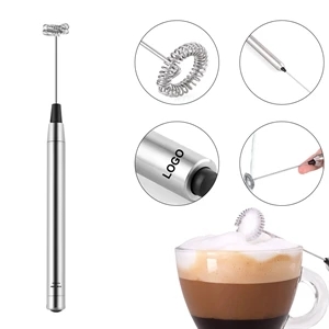 Stainless Steel Electric Mixer Handheld Milk Coffee Frother