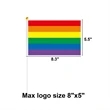 Pride Flag Mini Small LGBT Rainbow Stick Flags | https://www.bestnamebadges.com