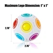 Rainbow Puzzle Ball | https://www.bestnamebadges.com