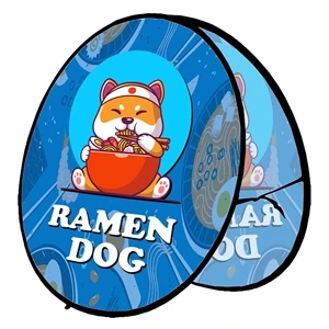 40" - Circle Pop-Out Small - Printed On 2 Sides Full Color