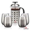 Swiss Force® Coffee Press & Vivaldi Cups | https://www.bestnamebadges.com