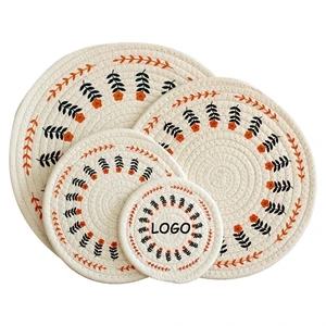 Round Of Cotton Rope Coasters