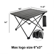 Portable Aluminum Camping Table | https://www.bestnamebadges.com