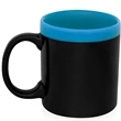 11 oz. Glam Two Tone Matte Ceramic Coffee Mugs | https://www.bestnamebadges.com