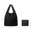 Foldable Shopping Tote Bag With Pocket | https://www.bestnamebadges.com