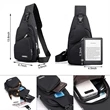 Usb Waterproof Sling Crossbody Backpack Chest Bag | https://www.bestnamebadges.com
