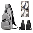 Sling Shoulder Chest Bags Crossbody Backpack With Usb | https://www.bestnamebadges.com