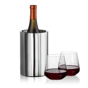Jacobs Wine Cooler & Cannes Stemless Wine | https://www.bestnamebadges.com