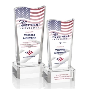 Violetta VividPrint™ Award on Base - Clear | https://www.bestnamebadges.com
