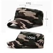 Camouflage Flat Top Cap | https://www.bestnamebadges.com
