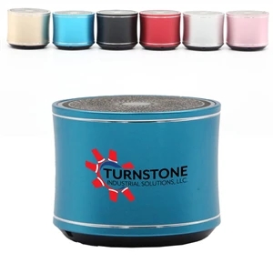 Multimedia Metal Spiral Portable Bluetooth Speaker | https://www.bestnamebadges.com