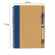 Mini Coil Notebook With Pen | https://www.bestnamebadges.com