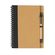 Mini Coil Notebook With Pen | https://www.bestnamebadges.com