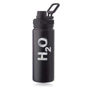 Houston 23 oz. Stainless Steel Water Bottle w/ Handle | https://www.bestnamebadges.com