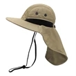 Performance Safari Hat/hidden pocket | https://www.bestnamebadges.com