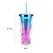 Double-layer Plastic Mermaid Mug | https://www.bestnamebadges.com