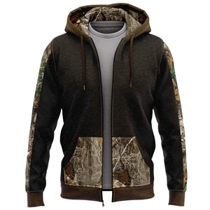 310 GSM interlock fleece men's full zip Hoodie | https://www.bestnamebadges.com