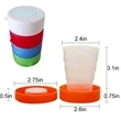 Plastic Telescopic Collapsible Folding Cup | https://www.bestnamebadges.com