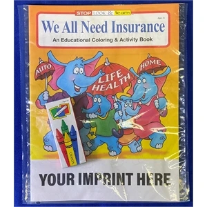 We All Need Insurance Coloring and Activity Book Fun Pack