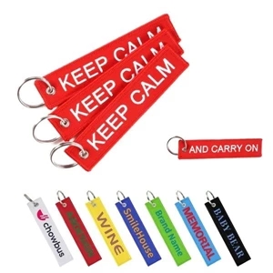 Embroidered Flight Keytag