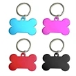 Bone Shaped Pet ID Tag Keychain | https://www.bestnamebadges.com