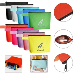 Cotton Canvas Zipper Pouch