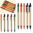 Eco-friendly Recycle Kraft Paper Click Ballpoint Pen | https://www.bestnamebadges.com