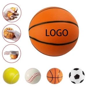 2.5" PU Squeezable Stress Reliever Ball Decompression Toy