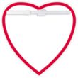 Memo Board Heart w/ Mag | https://www.bestnamebadges.com