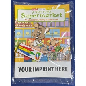 A Visit to the Supermarket Coloring & Activity Book Fun Pack