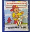 Practice Fire Safety Spanish Coloring Book Fun Pack | https://www.bestnamebadges.com