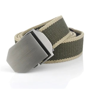 Outdoor Mental Buckle Canvas Belt