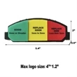 Acrylic Brake Thickness Gauge | https://www.bestnamebadges.com