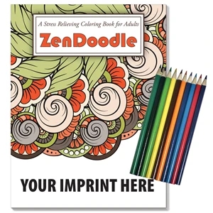 ZenDoodle Stress Relieving Coloring Book - Relax Pack